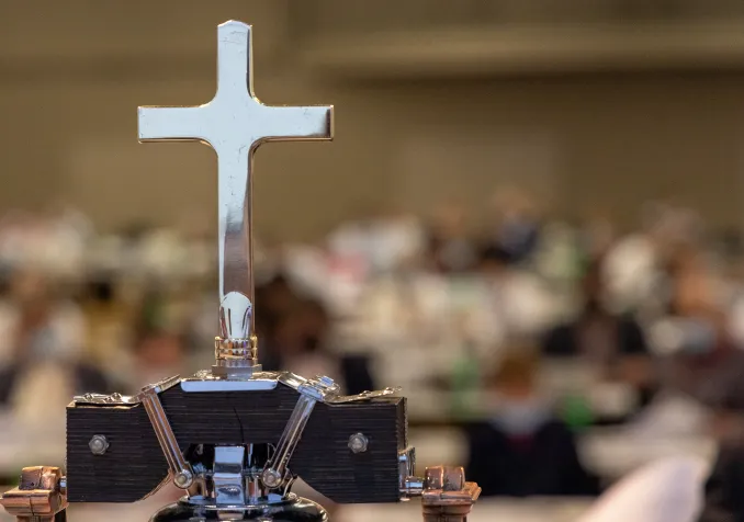 Les délégués du Synode de l'EERS ont pris connaissance du rapport d'enquête interne le 6 septembre à Berne. © EKS-EERS/Nadja Rauscher